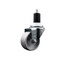 Service Caster 3'' Semi Steel Wheel Swivel 1-1/2'' Expanding Stem Caster SCC-EX20S314-SSS-112 - alternate 1